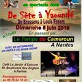 UN GRAND VOYAGE DE YAOUNDE- CAMEROUN A NANTES CE 05 JUIN 2016 :BRASSENS A L'AFRICAINE