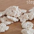 TUTO - Bijoux perles dorées et fleurs au crochet
