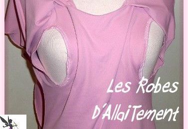 Robe d'allaitement rose