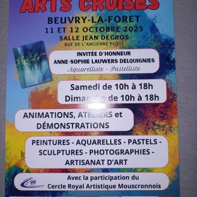 - 11 et 12 Octobre : BEUVRY LA FORÊT : Exposition Arts Croisés 