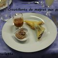 Croustillants de magret aux pruneux