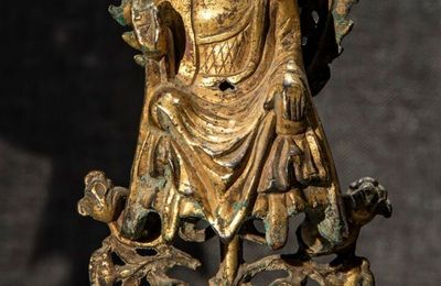 Gilt Bronze Buddha, Tang dynasty, 7th-8th Century