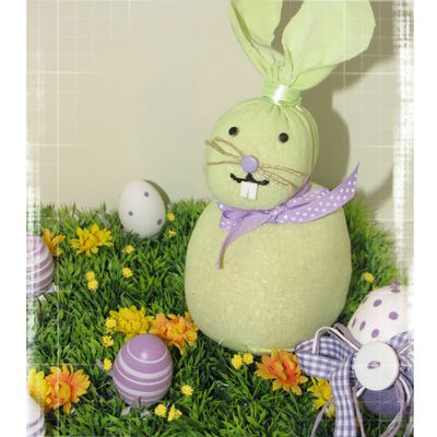 Lapin de Pâques en chaussette