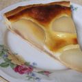 Tarte aux poires sur lit de crème de marrons