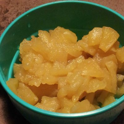 Compote de pommes au sirop d'érable