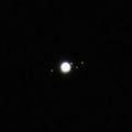 La Lune, Jupiter et ses quatre satellites le 8 octobre 2022 vers 20h30