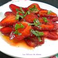 Carpaccio de fraises tout simple