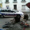 La police au trou