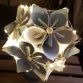La boule fleurs papier origami kusudama !