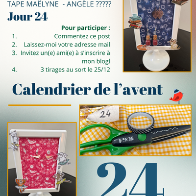 JEU - CALENDRIER DE L'AVENT - CHOUPINETTES - JOUR 24
