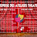 REPRISE DES ATELIERS THEATRE - Association des Jeunes de Ciry-Salsogne 