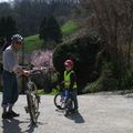 Les vacances de Paques - La sortie vélo avec Papy