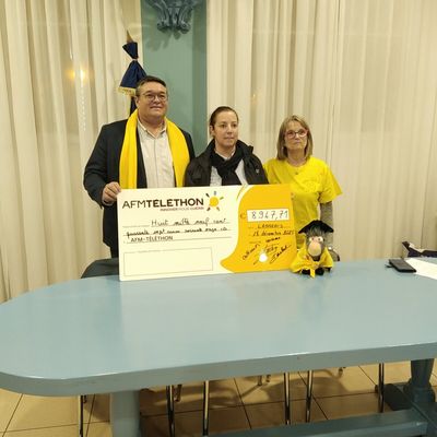 Résultat du téléthon,  encore plus que l’année dernière !
