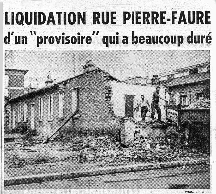 Le Havre 1944-1945 provisoire sinistré guerre baraquement. Journal.