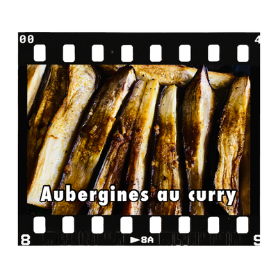 Aubergines au curry