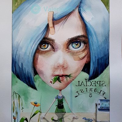 Illustration aquarelle par Valérie Albertosi