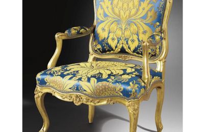 Mobilier de salon en bois redoré d'époque Louis XV estampillé S. BLANCHARD