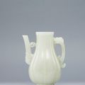 A white jade ewer, Qing dynasty, 18th century