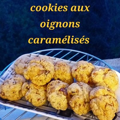 Cookies aux oignons caramélisés