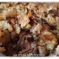 Crumble pommes poires chocolat