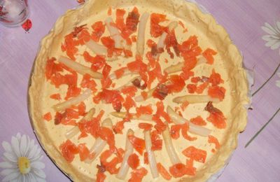 Quiche saumon asperges de Maman