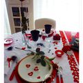 Ma table St VALENTIN " AMOUR ROUGE PASSION"