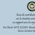 Essai de contribution à une réflexion sur la situation actuelle de notre parti en rapport avec les enjeux présents et à venir. 