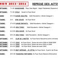 Reprise des activités chronologique