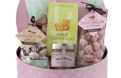 CONCOURS Fossier...Une boîte à chapeau remplie de gourmandises ...