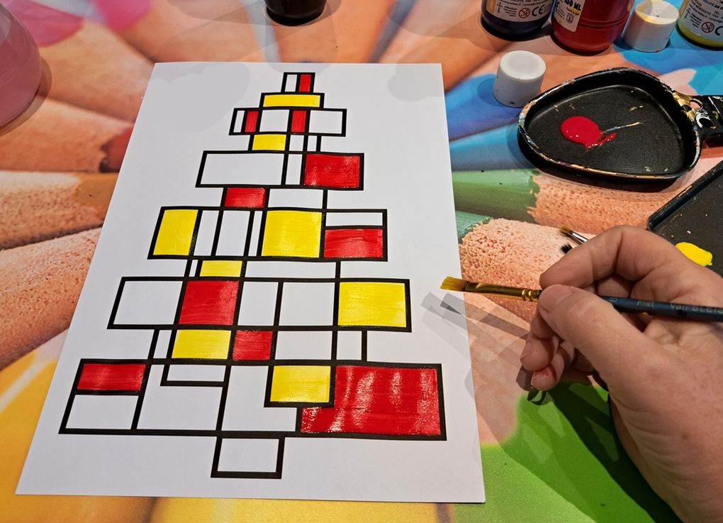 Le sapin Mondrian