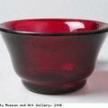 Red Chinese glass collection at Bristol's City Museum & Art Gallery 