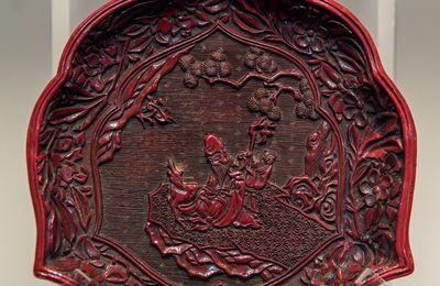 Red Lacquer Plate, Ming Dynasty 