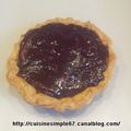 Tartelette poire - choco