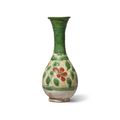 A sancai-glazed floral vase, Liao dynasty (907-1125)