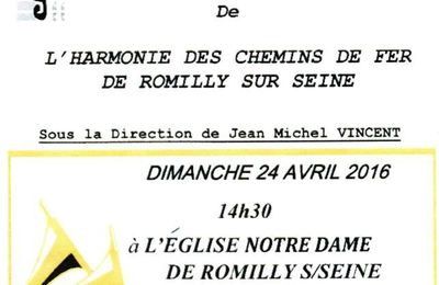 CONCERT DE L'HARMONIE DES CHEMINS DE FER DE ROMILLY SUR SEINE