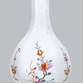 A Worcester hexagonal shaped bottle-vase, circa 1753-54