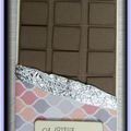 Carte tablette de chocolat