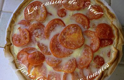 tarte fondante aux tomates