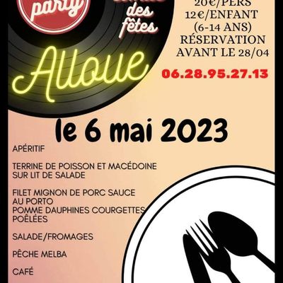 Alloue , 80's party le 06/05/2023
