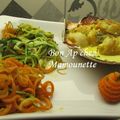 Coquilles st Jacques en direct du coquillier et menu st Valentin