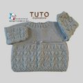 TUTO tricot bébé, tutoriel, Patron layette bb à tricoter pdf