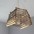 Lustre en bois flotté