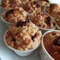 Muffins crumble praliné noisette