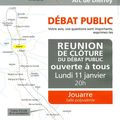 Gazoduc Arc de Dierrey : débat public, réunion de clôture
