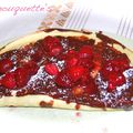 DELICIEUSES CRÊPES AU CHOCOLAT ET FRAMBOISES