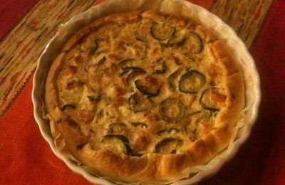 Quiche courgettes et saumon