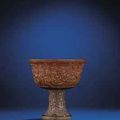 A Rare And Finely Carved Rhinoceros Horn 'Hundred Boys' Stem Cup. Late Ming/Early Qing Dynasty, 17th Century  