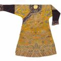 Dragon robe, informal robe & silk velvet vest, Qianlong Period, Qing Dynasty & 19th century