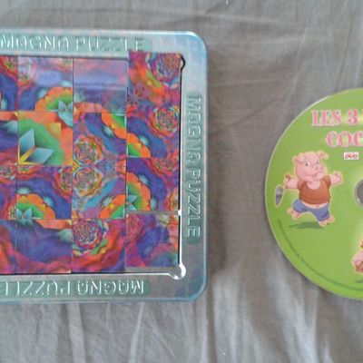 puzzle magnétique qui se range dans sa boîte ensuite