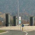 Rond-point à Monthey en Valais (Suisse)